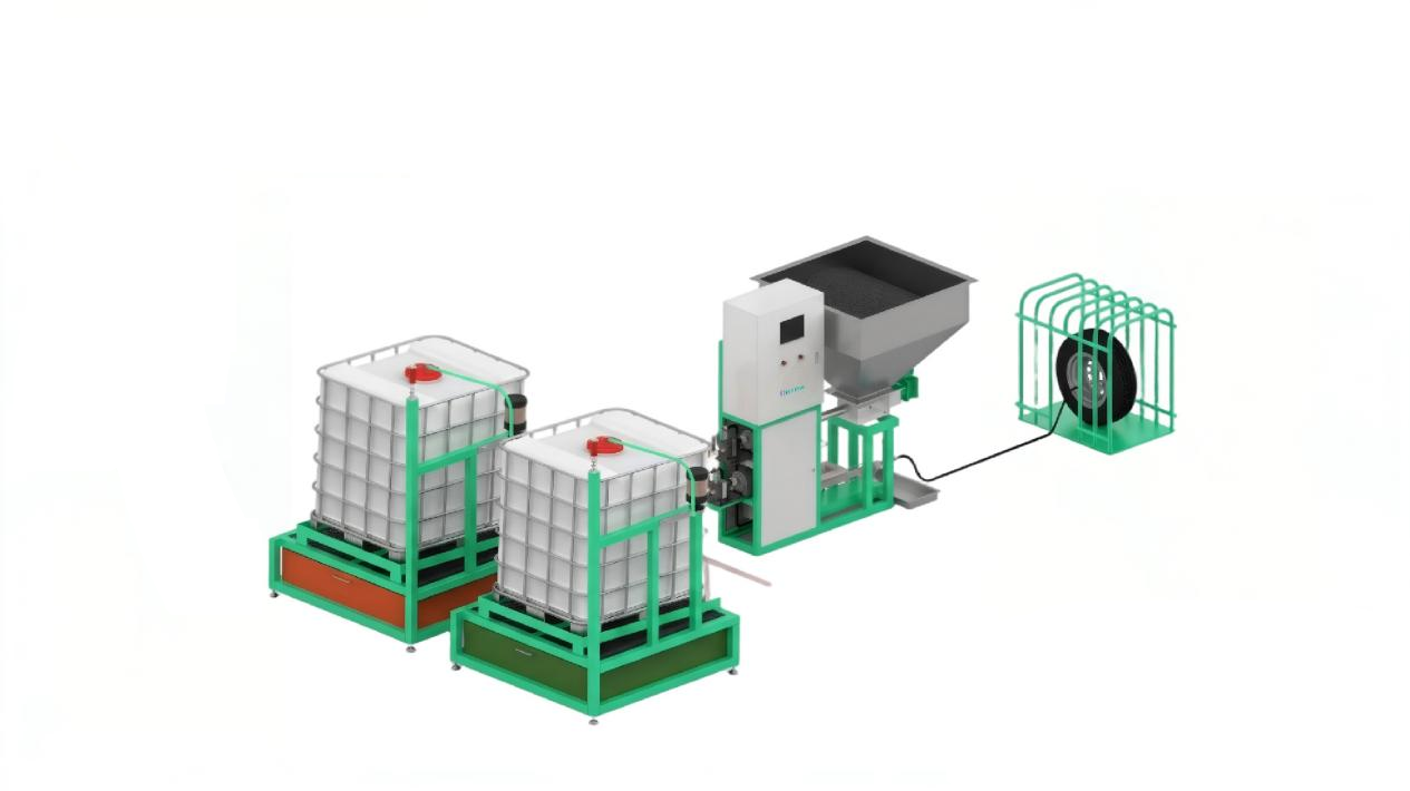 OTR Solid Tire Low Pressure PU Machine-1